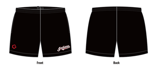 Indians Training Shorts Adult/Youth- Black ****Pre-Order****